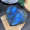 TRÁI TIM ĐÁ XÀ CỪ – Labradorite (TXC29) – KT: 7,25*8,24CM, KL: 0,22KG