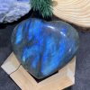 TRÁI TIM ĐÁ XÀ CỪ – Labradorite (TXC29) – KT: 7,25*8,24CM, KL: 0,22KG