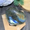 TRÁI TIM ĐÁ XÀ CỪ – Labradorite (TXC30) – KT: 6,9*7,89CM, KL: 0,264KG