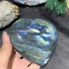 TRÁI TIM ĐÁ XÀ CỪ – Labradorite (TXC31) – KT: 8,21*9,14CM, KL:0,36KG