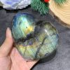 TRÁI TIM ĐÁ XÀ CỪ – Labradorite (TXC33) – KT: 8,57*9,35CM, KL: 0,412KG