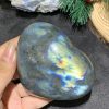 TRÁI TIM ĐÁ XÀ CỪ – Labradorite (TXC36) – KT: 7,06*8,27CM, KL:0,298KG