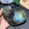 TRÁI TIM ĐÁ XÀ CỪ – Labradorite (TXC39) – KT: 9,4*10,94CM, KL: 0,546KG