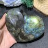 TRÁI TIM ĐÁ XÀ CỪ – Labradorite (TXC39) – KT: 9,4*10,94CM, KL: 0,546KG