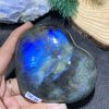 TRÁI TIM ĐÁ XÀ CỪ – Labradorite (TXC40) – KT: 7,81*8,55CM, KL: 0,274KG