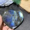 TRÁI TIM ĐÁ XÀ CỪ – Labradorite (TXC40) – KT: 7,81*8,55CM, KL: 0,274KG