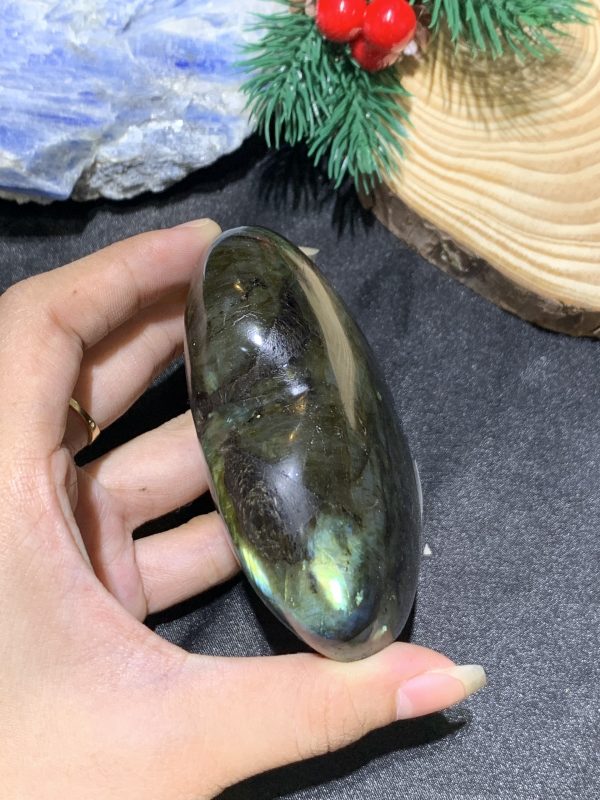 TRÁI TIM ĐÁ XÀ CỪ – Labradorite (TXC44) – KT: 7,7*8,52CM, KL: 0,294KG