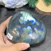 TRÁI TIM ĐÁ XÀ CỪ – Labradorite (TXC52) – KT: 11,3*9CM, KL: 0,675KG