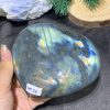 TRÁI TIM ĐÁ XÀ CỪ – Labradorite (TXC52) – KT: 11,3*9CM, KL: 0,675KG