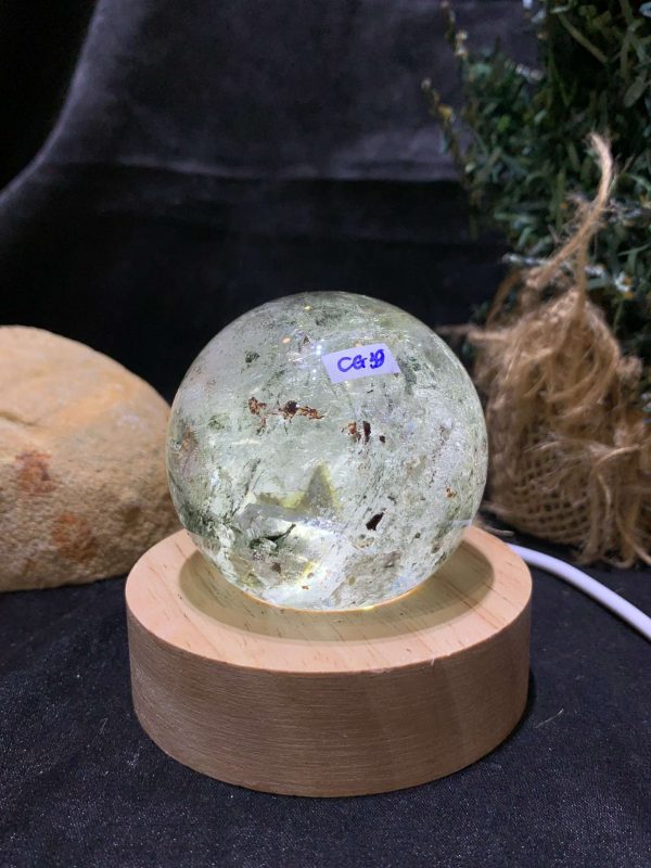 Bi cầu Thạch anh Ưu Linh – Garden Quartz (CG39), ĐK: 5,3cm – KL: 214gram | CADA DECOR