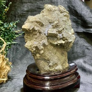 Tinh thể Vàng Găm – Pyrite (TVG22), KL: 1,57kg – KT:16,5*13cm