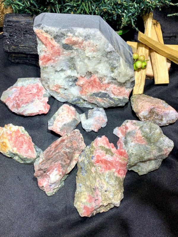 Đá thô Đào hoa - Rhodochrosite