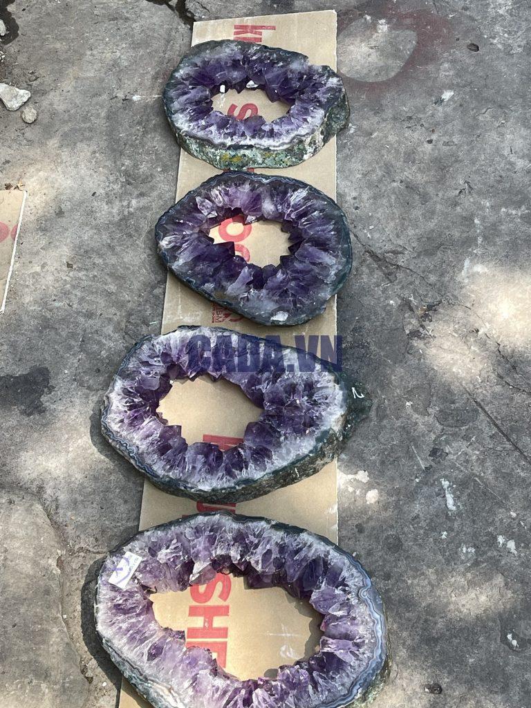 Slice Geode Amethyst- Lát cắt thạch anh tím