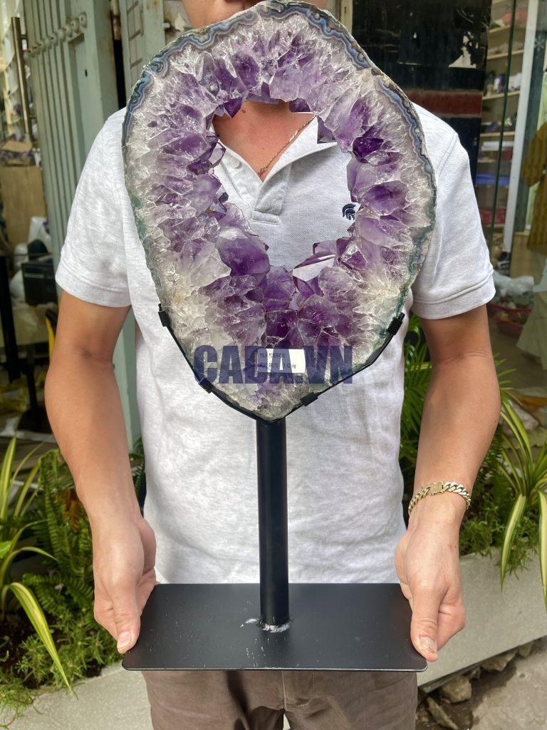 Slice Geode Amethyst- Lát cắt thạch anh tím