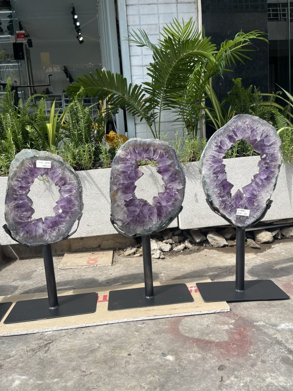 Slice Geode Amethyst - Lát cắt thạch anh tím