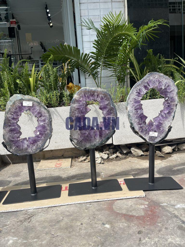 Slice Geode Amethyst- Lát cắt thạch anh tím