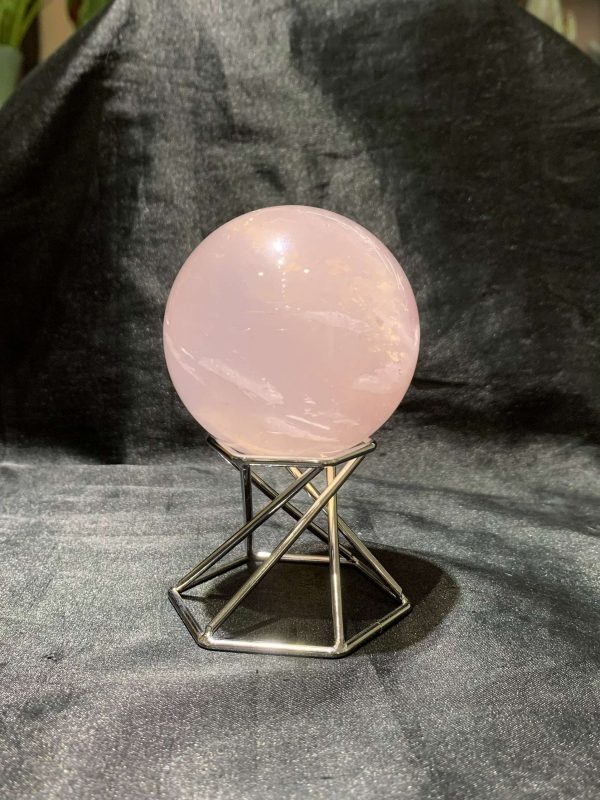 Bi cầu Thạch Anh Hồng sao – Rose Quartz Sphere | CADA DECOR