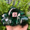 Nu Lông Công – Malachite (NLC09), KL: 0,766KG, KT: 13*9CM | CADA DECOR