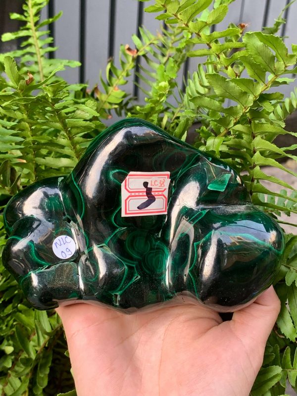 Nu Lông Công – Malachite (NLC09), KL: 0,766KG, KT: 13*9CM | CADA DECOR