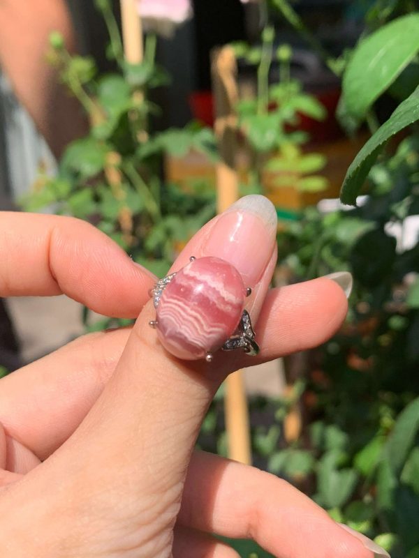 Nhẫn bạc Rhodochrosite | CADA DECOR