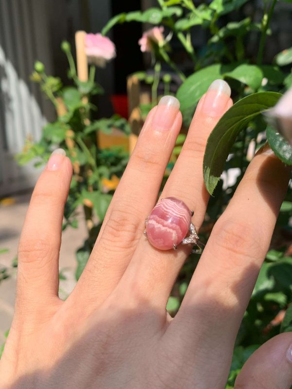 Nhẫn bạc Rhodochrosite | CADA DECOR