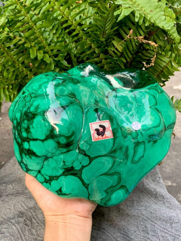 Nu Lông Công – Malachite (NLC12), KL: 3,014KG, KT: 22,5*18CM | CADA DECOR