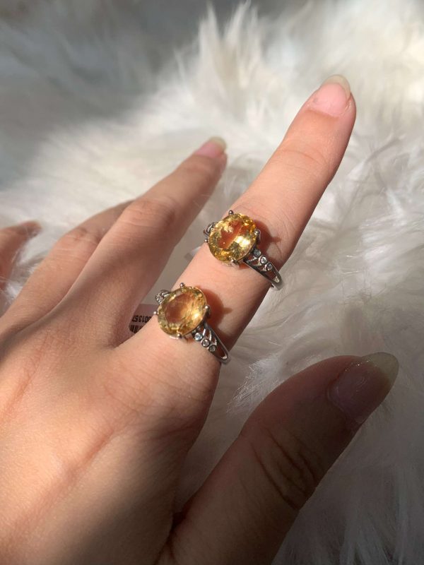 Nhẫn bạc Citrine | CADA DECOR