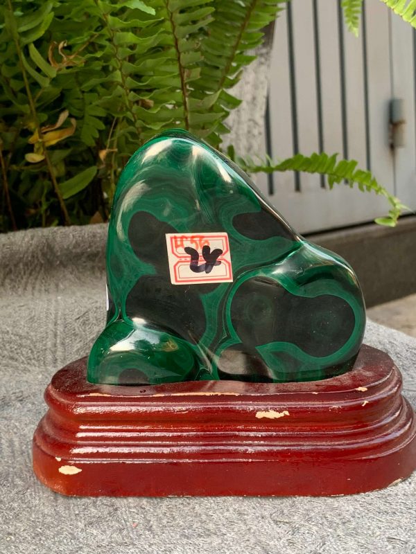 Nu Lông Công – Malachite (NLC14), KL: 1,084KG, KT: 10*11CM | CADA DECOR