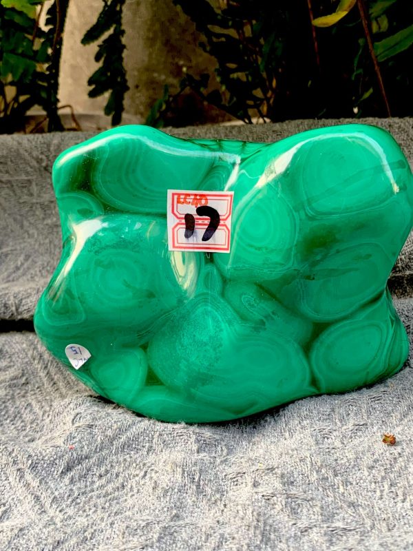 Nu Lông Công – Malachite (NLC15), KL: 1,586KG, KT: 14*10CM | CADA DECOR