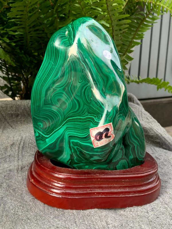 Nu Lông Công – Malachite (NLC16), KL: 2,87KG, KT: 17*11CM | CADA DECOR