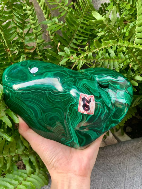 Nu Lông Công – Malachite (NLC16), KL: 2,87KG, KT: 17*11CM | CADA DECOR