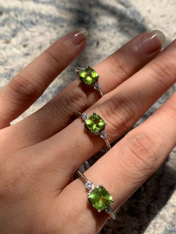 Nhẫn bạc Peridot | CADA DECOR