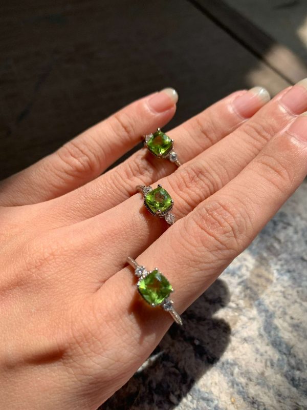 Nhẫn bạc Peridot | CADA DECOR