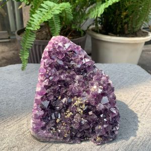 HỐC THẠCH ANH TÍM NHỎ – SMALL AMETHYST GEODE (TV520), KL: 1,944KG, KT: 13,5*12CM