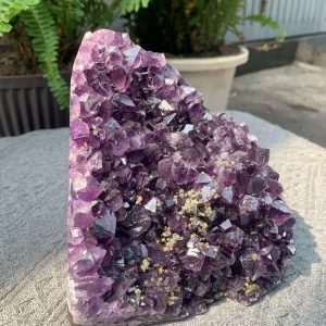 HỐC THẠCH ANH TÍM NHỎ – SMALL AMETHYST GEODE (TV520), KL: 1,944KG, KT: 13,5*12CM