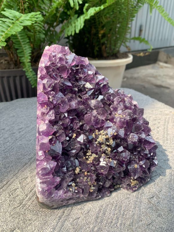 HỐC THẠCH ANH TÍM NHỎ – SMALL AMETHYST GEODE (TV520), KL: 1,944KG, KT: 13,5*12CM