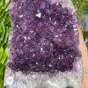 HỐC THẠCH ANH TÍM NHỎ – SMALL AMETHYST GEODE (TV528), KL: 1,682KG, KT: 15*11CM