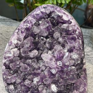 HỐC THẠCH ANH TÍM NHỎ – SMALL AMETHYST GEODE (TV531), KL: 1,332KG, KT: 10,5*10CM