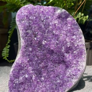 HỐC THẠCH ANH TÍM NHỎ – SMALL AMETHYST GEODE (TV537), KL: 1,264KG, KT: 16*11,5CM