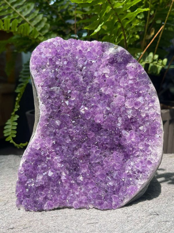 HỐC THẠCH ANH TÍM NHỎ – SMALL AMETHYST GEODE (TV537), KL: 1,264KG, KT: 16*11,5CM