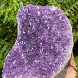 HỐC THẠCH ANH TÍM NHỎ – SMALL AMETHYST GEODE (TV537), KL: 1,264KG, KT: 16*11,5CM