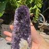 HỐC THẠCH ANH TÍM NHỎ – SMALL AMETHYST GEODE (TV544), KL: 1,072KG, KT: 10*5,5CM