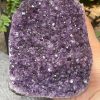 HỐC THẠCH ANH TÍM NHỎ – SMALL AMETHYST GEODE (TV545), KL: 1,106KG, KT: 12*10CM