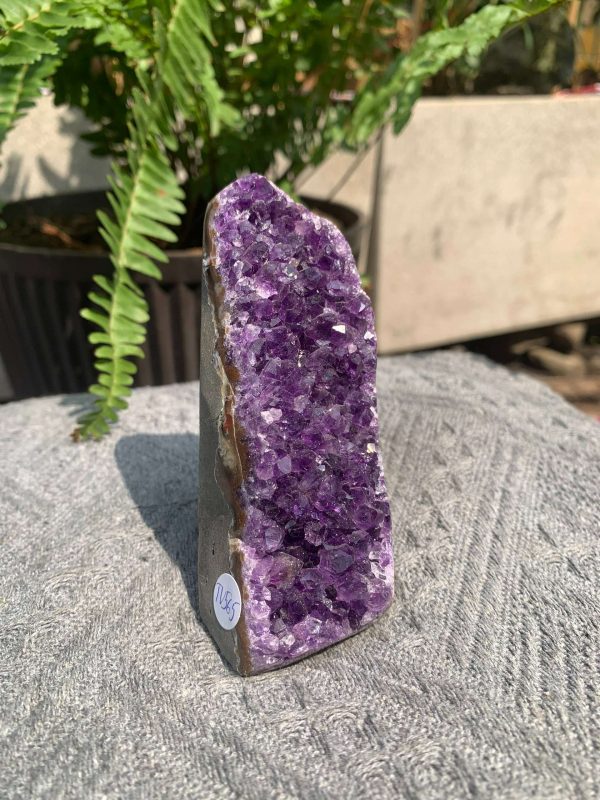 HỐC THẠCH ANH TÍM NHỎ – SMALL AMETHYST GEODE (TV565), KL: 0,32KG, KT: 10*3,5CM