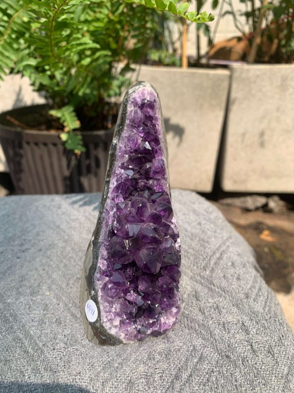 HỐC THẠCH ANH TÍM NHỎ – SMALL AMETHYST GEODE (TV571), KL: 0,554KG, KT: 12*5CM