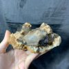 Agate Geode with Smoky Quartz – Hốc Mã Não cộng sinh tinh thể Thạch Anh Khói | CADA DECOR