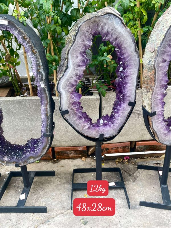 Slice Geode Amethyst – Lát cắt thạch anh tím | CADA DECOR