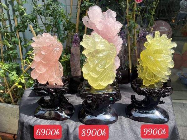 Khổng Tước Thạch Anh Vàng | CADA DECOR